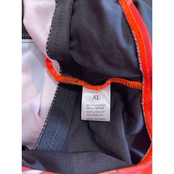 Tropical floral bathing suit dress colorful swimwear vacation beach women XL New - Picture 6 of 7